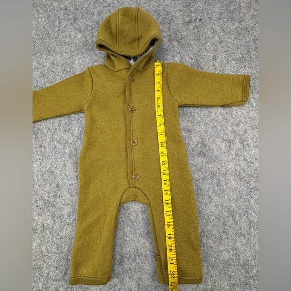 Disana | Boiled Wool Overalls | Safron | Baby Size 3-6 Months - Picture 10 of 12